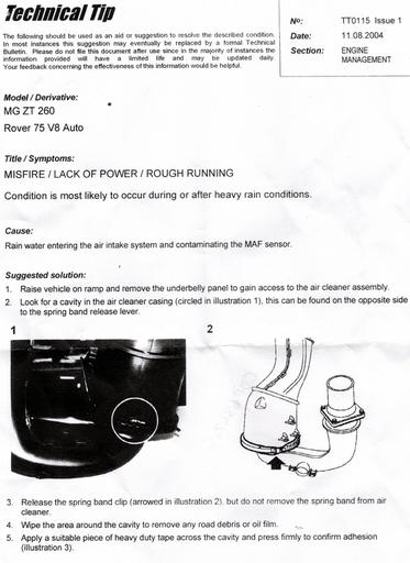 Misfire technical sheet